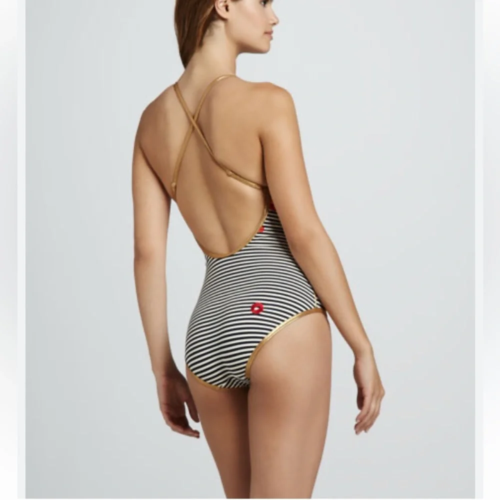 MARC by Marc Jacobs Mademoiselle One Piece Swimsuit Small Women Novelty Print